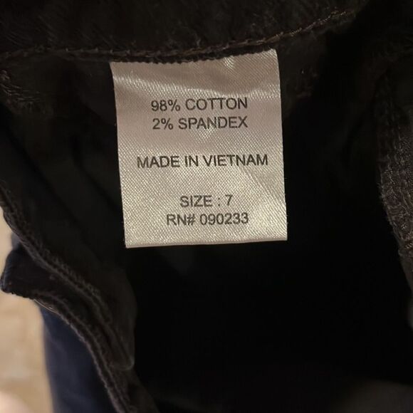 Roxy Black Corduroy Low Rise Slim Pants - Picture 7 of 7